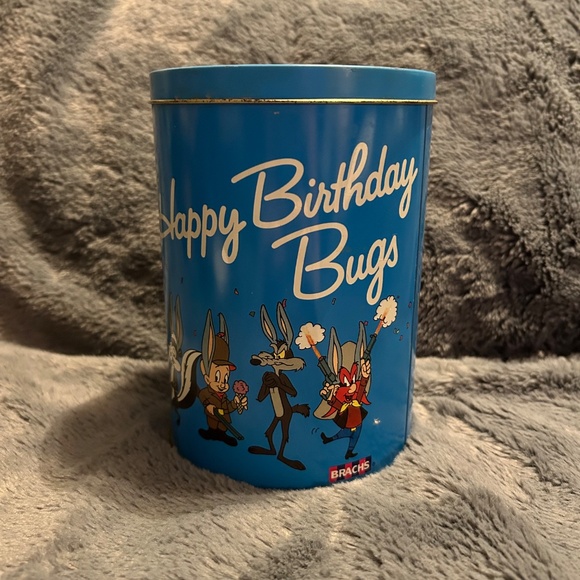 Vintage 1989 Brach's Happy Birthday Bugs Bunny Tin 50th Anniversary Advertising - Picture 2 of 7